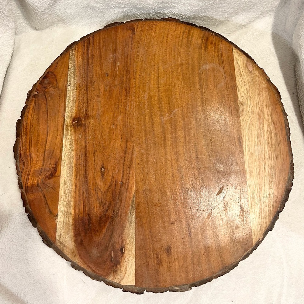 Round Wooden Lazy Susan